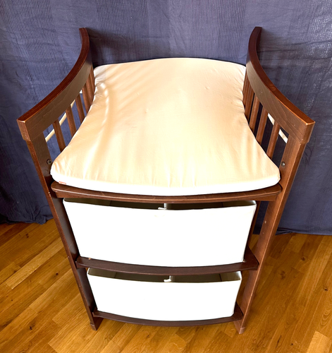 STOKKE Care Wickeltisch braun Schreibtisch + Zubehör 1. Hand Topzustand Umbauset
