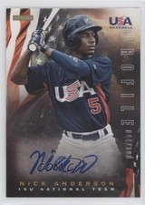 2012 USA Baseball National Team 15U Profile Signatures Nick Anderson Auto 0e2x