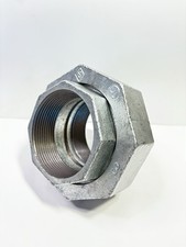 Galvanized Malleable Iron 3" Inch Female NPT Pipe Union Coupling Class 150