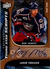2009-10 Upper Deck Trilogy #YS-JV Jakub Voracek Young Star Scripts