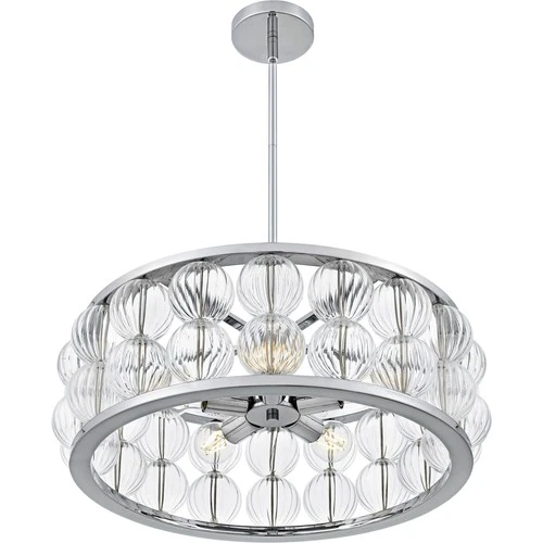 Quoizel TRK2823 Terrarock 5 Light 23"W Pendant - Chrome - Picture 11 of 11