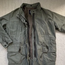 VTG GAP Field Jacket Mens S M65 Olive Green Military Fishtail Parka Chore Coat