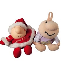 Ziggy Plush Toy Lot Santa  I Love You   Miracles Purple Shirt 1998