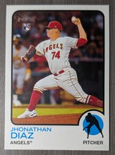 2022 Topps Heritage High Number SP - Jhonathan Diaz #711 (RC) Angels