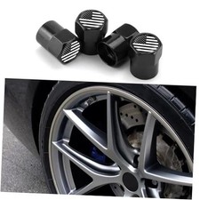 4PCS American Flag Tire Valve Stem Caps, Wheel Valve Stem Caps, style2 Black
