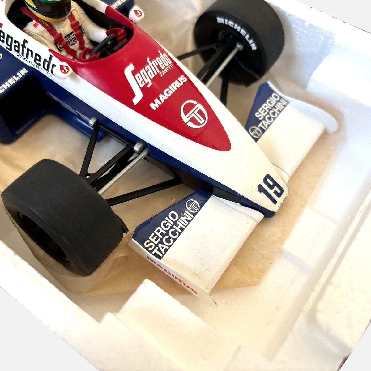 Minichamps 1/18 Ayrton Senna 1984 Toleman Hart TG184 w/Box | eBay