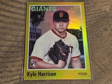 2024 Topps Archives #144 Kyle Harrison RC Yellow Foil Nmmt