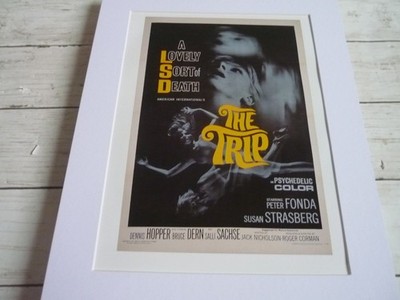 14x11 mounted poster Film the trip peter fonda lovely sort of death lsd