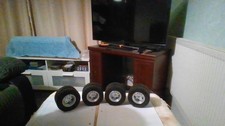 Tamiya 1/14 Model Rc Truck aluminium rims and tyres