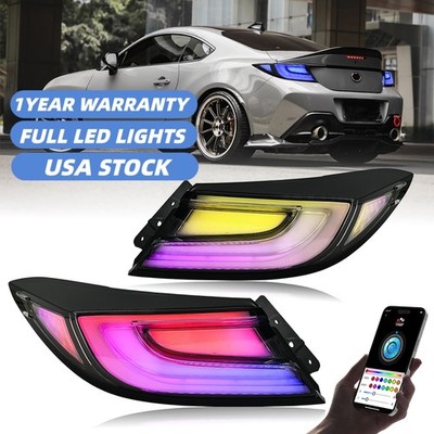 RGB LED Tail light For Toyota GR86/Subaru BRZ 2022-2024 Clear Rear Lamp Assembly