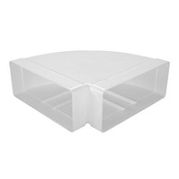 Flachkanal Winkel 90° Horizontal 220X90 Mm LüFtungskanal Bogen Kanalverbinder