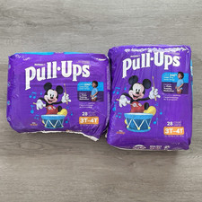 Huggies Pull-Ups Training Pants for Boys Size 3T-4T Disney Mickey Mouse 56 ct 
