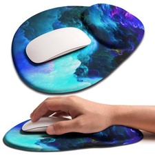 Palm-Rest and Wrist-Hugging Mouse Pad Wrist Rest, Ergonomic Wrist Support wit...
