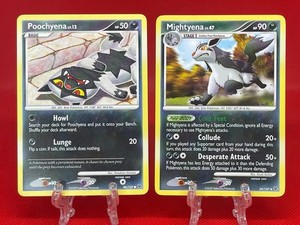 Pokemon TCG Poochyena Mightyena 54/86/127 Platinum Base Regular 2009 LP