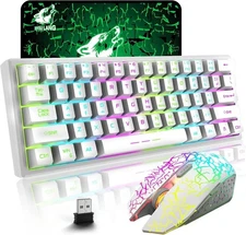 “ZIYOU LANG T87 Wireless Gaming Keyboard & Mouse Combo – RGB LED 87 Key Set”