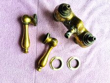 Antique Vintage Clawfoot Tub BRASS FAUCET Heavy Very Old