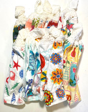 Handy Handmade Crochet Top Hanging Kitchen Towels - SEA / MISC