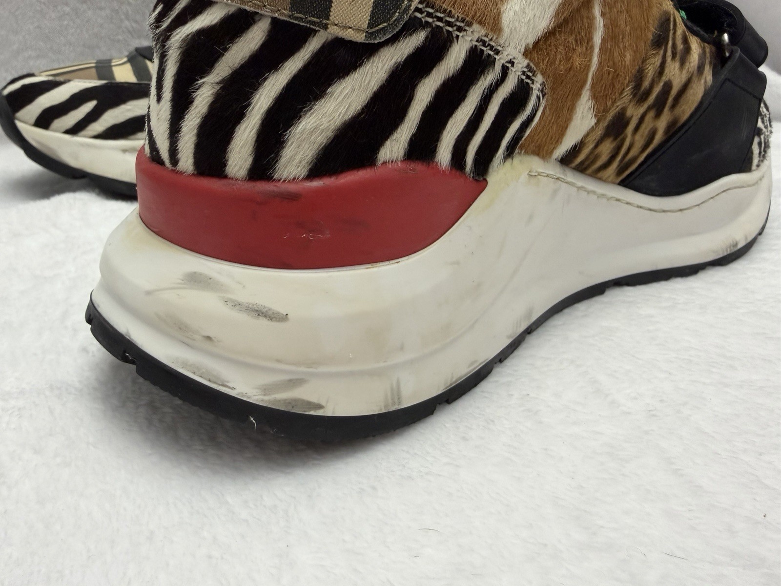 Burberry London Ramsey Animal Vintage Check Sneakers Men’s Size 43 thumbnail 7