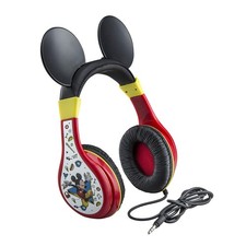 eKids Mickey Mouse Headphones Kids Adjustable Wired Over Ear 3.5mm Parental V...