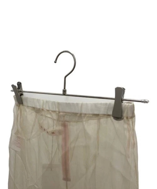 Falda 40 de seda caqui transparente Marni para mujer Foto 3 de 4