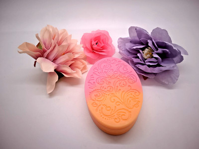 Handveredelte Seife - 75 Gramm - Sunset Bliss - Oval - Kokosnuss - Vanille