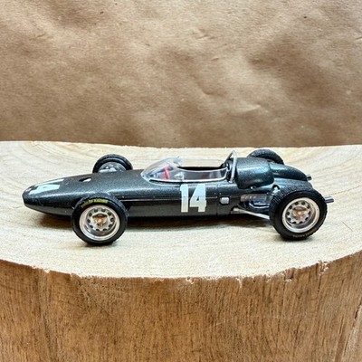 Brumm Italy 1:43 Diecast Racing Car #14 Metallic Grey Vintage Grand Prix Model