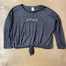 Secret Treasures Charcoal Gray Loungewear Top Large 12-14 OG