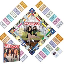 Monopoly: Gilmore Girls Board Game Cards Classic Card Family  Strategic