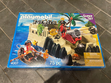 New Boxed Kids Boys Toys Playsets PLAYMOBIL 4007 PIRATES SUPER SET 75 Pieces