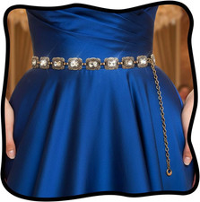 Pearl Waist Chain Belt Rhinestone Gold Body Jewelry Crystal Layered Belly Chains