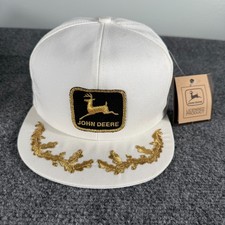 Vintage John Deere Snapback Hat Patch Scrambled Eggs K-Products USA Made New