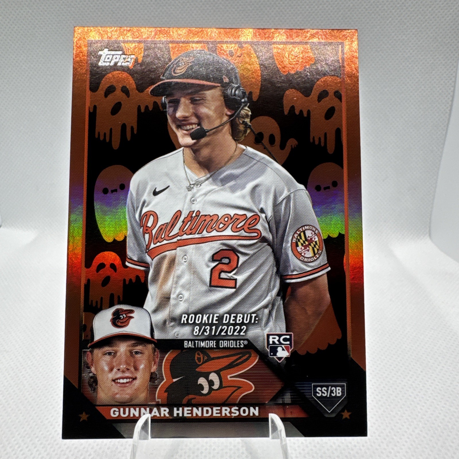 2023 Topps Update Series Gunnar Henderson Rookie Debut Ghost Foil (RC) #US-18