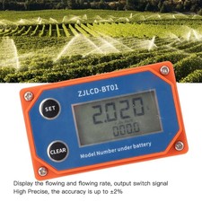 Water Flowmeter Digital Display Flow Sensor Stainless Steel Acid Alkali