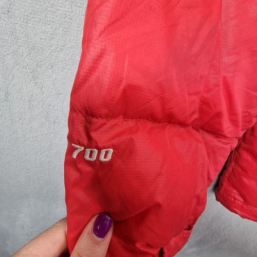 The North Face Jacket Womens Small Red 700 Puffer Down Filled Coat - Picture 17 of 21