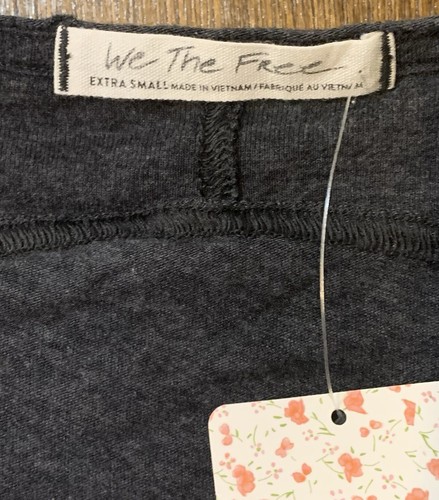 Free People Womens New Lightweight Pullover Shirt Blouse Top XS XSmall 0 2 Grey - Picture 4 of 17