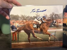 Ron Turqutte Securitate Jockey Signed Horse Racing Photo 8x10