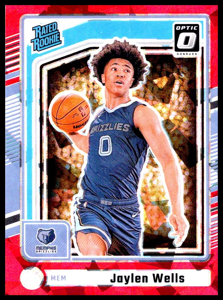 2024-25 Donruss #P-245 Jaylen Wells Optic Red Ice Preview