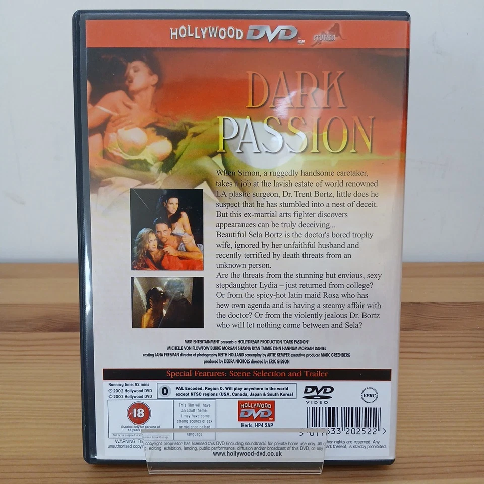 Dark Passion DVD 2002 UK Release VGC Region Free Rare - Image 2 of 4