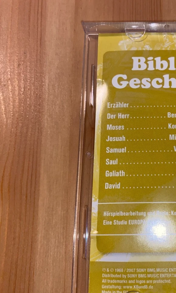 Biblische Geschichten - CD - Hörspiel - Europa - Die Originale X - Bild 3 von 4
