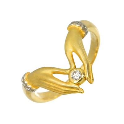 Carrera y Carrera Diamant Ring 18K YG 750 Größe 6 (US) 90325858