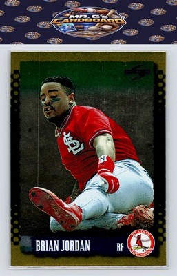 1995 Score #143 Brian Jordan Gold Rush Redeemed Stamped