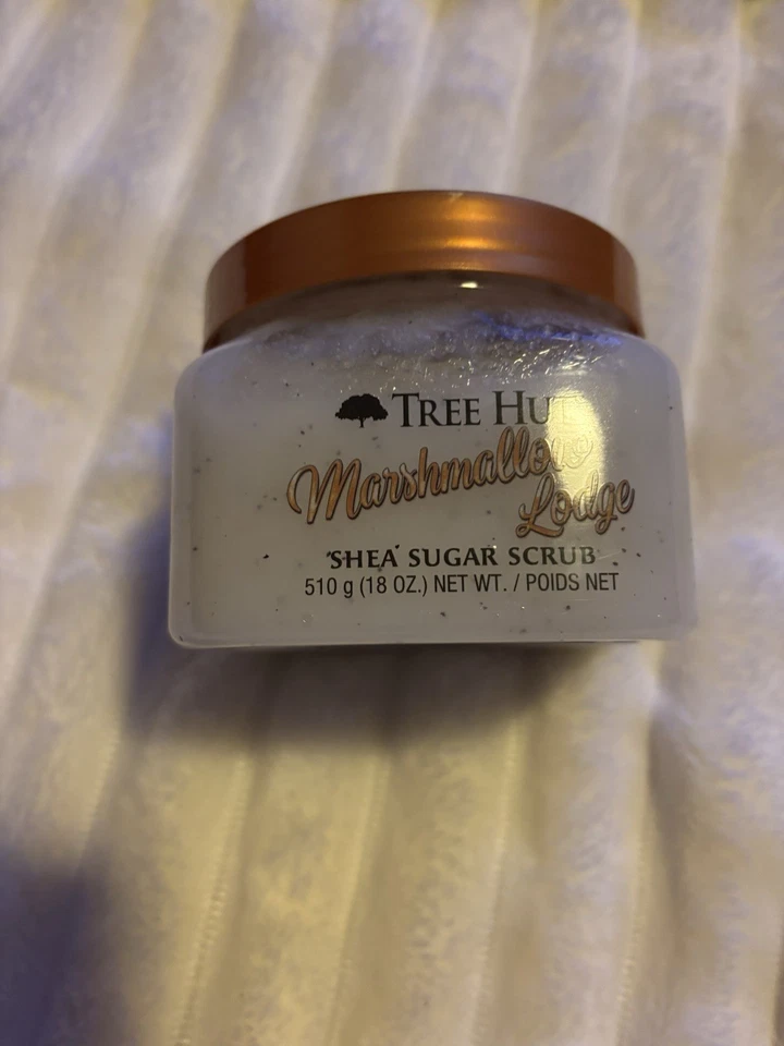 Tree Hut MARSHMALLOW LODGE exfoliante de azúcar de karité 18 oz original edición limitada RARO DIFÍCIL DE ENCONTRAR Foto 2 de 3