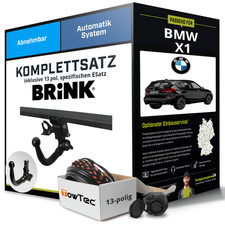 Anh�ngerkupplung BRINK abnehmbar f�r BMW X1 +E-Satz Set NEU