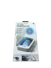 Genuine Sharper Image UV-Zone Phone Sanitizer Disinfect PST01106, 31527 White