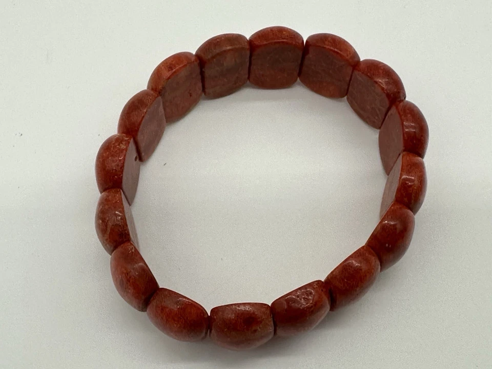 Pulsera elástica vintage de coral esponja Foto 2 de 4