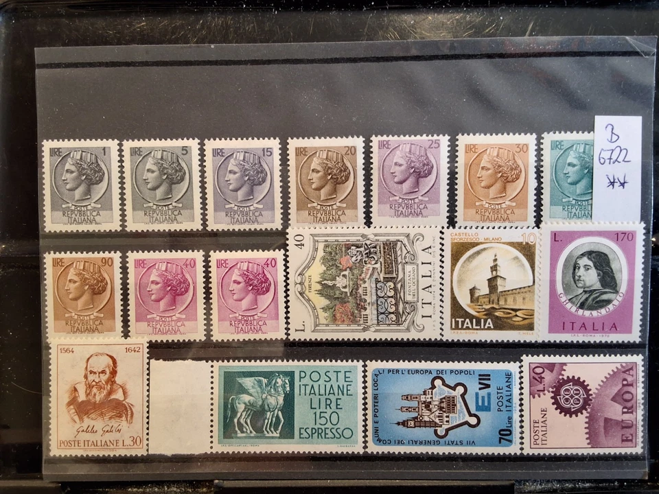 ITALIEN 🇮🇹 BRIEFMARKEN POSTFRISCH LOT B 6722 - Bild 1 von 1