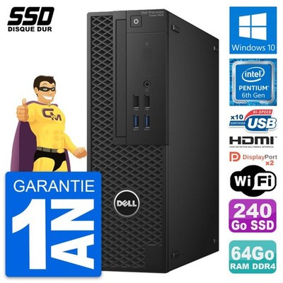 PC Dell Precision T3420 SFF Intel G4400 RAM 64GB SSD 240GB HDMI Windows 10 Wifi