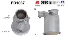 DPF Rußpartikelfilter Dieselpartikelfilter AS FD1087 Cordierit für VW GOLF 7 BA5