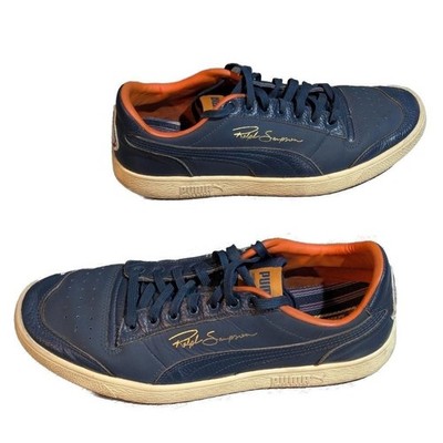 Puma Ralph Sampson Lo Virginia Cavaliers Men's Size 12 Shoes Navy Orange Low Top