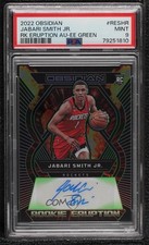 2022-23 Obsidian Electric Etch Green 12/25 Jabari Smith Jr PSA 9 MINT Auto 14t3